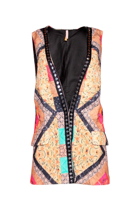 Patchwork vest