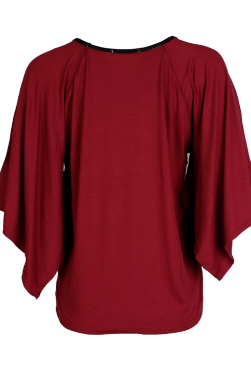 T-Shirt Com Mangas Morcego