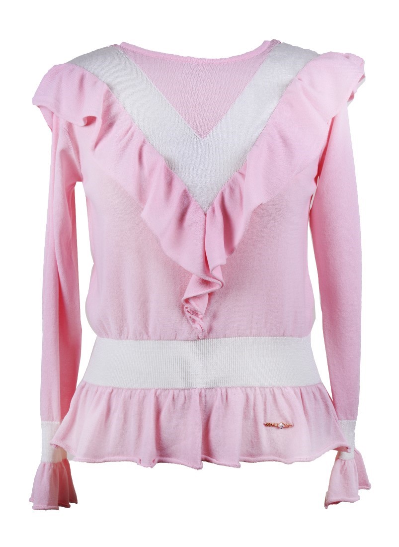 Camisola com folhos