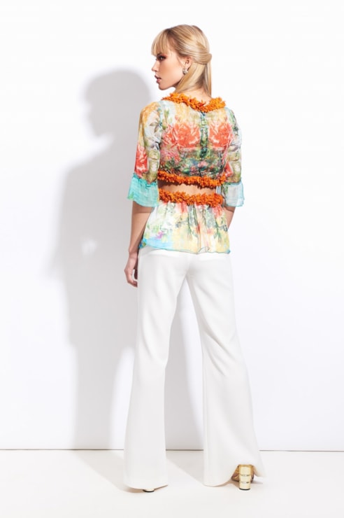 Detailed cut out blouse