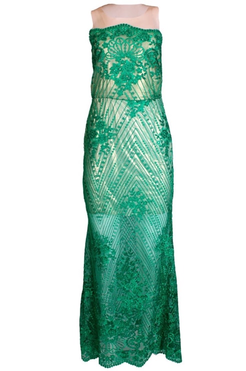 Vestido renda com tule
