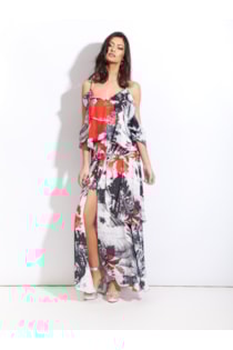 Flowy skirt with cut