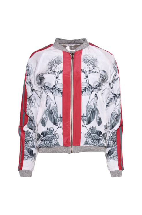 Reversible bomber coat