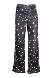 Calças retas com estampado
