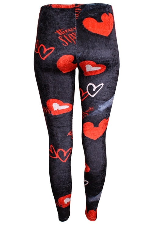 Leggings com estampado e faixa lateral