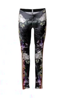 Leggings com estampado e faixa lateral