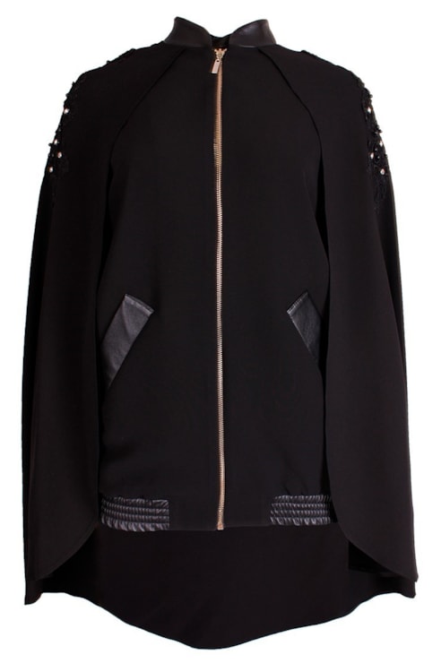 Bomber capa com estampado