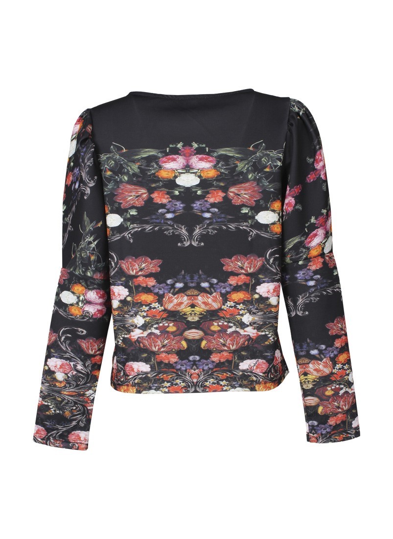 Blusa justa com estampado