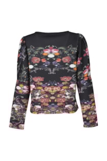 Blusa justa com estampado