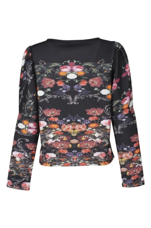 Printed tight blouse