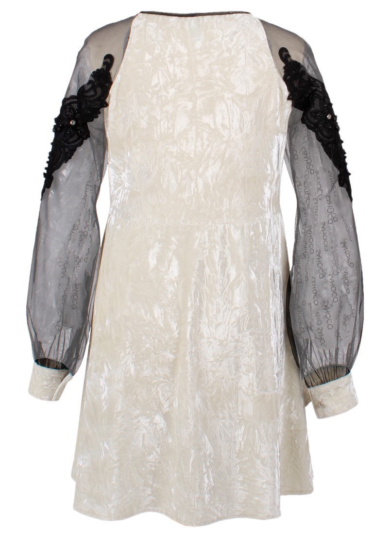 Vestido curto combinado