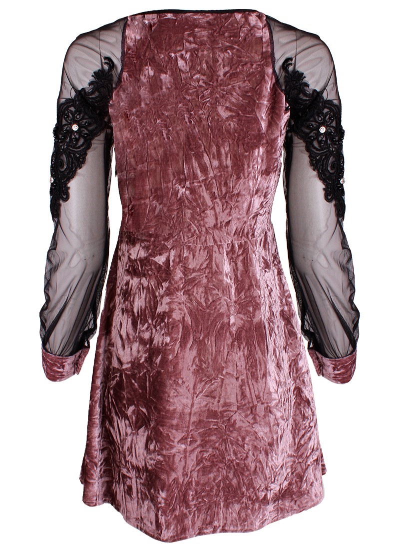 Vestido curto combinado