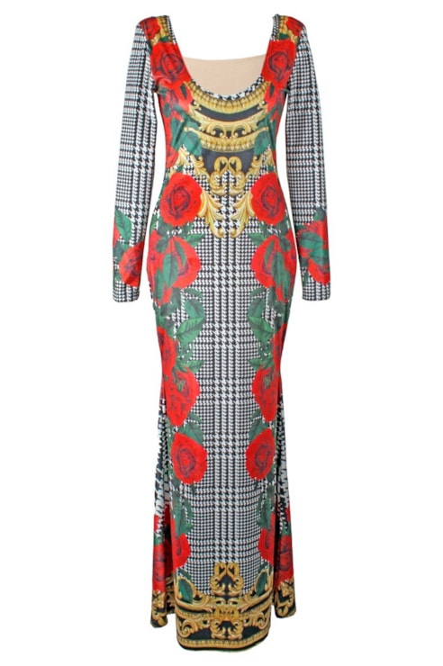 Round neck dress
