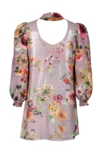 Vestido de lantejoulas cut out 