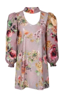 Vestido de lantejoulas cut out 