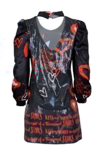 Vestido de lantejoulas cut out 