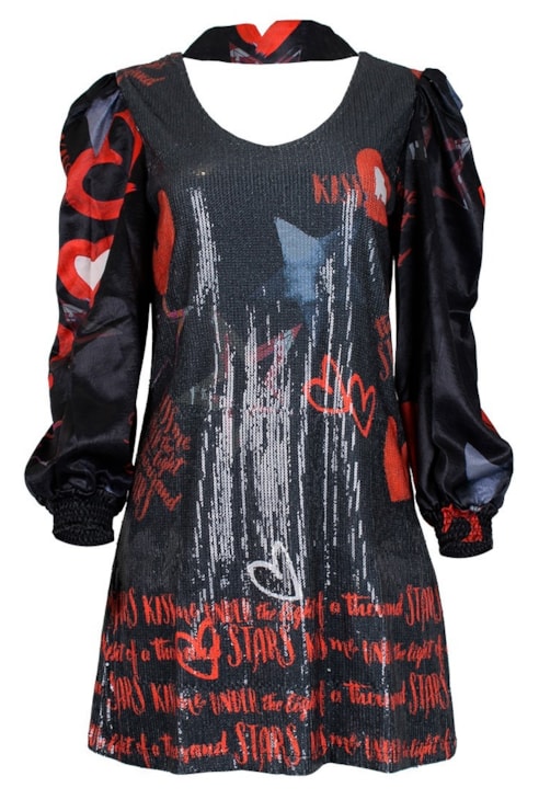 Cut out sequin dress
