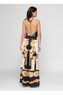 Calças largas com estampado
