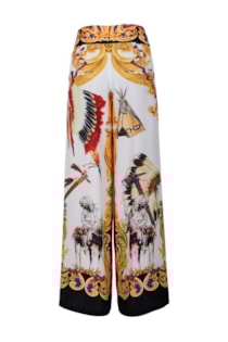 Calças largas com estampado
