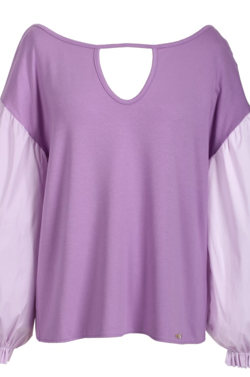 Shirt with embroidery on the sleeves