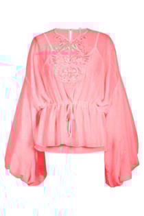 Blusa com cintura ajustada
