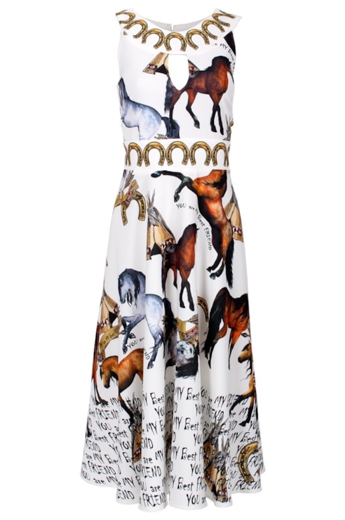 Vestido com estampado
