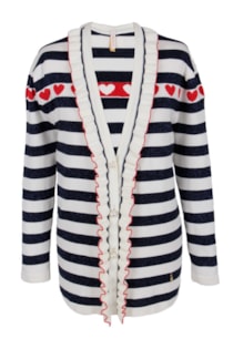 Tricot shirt with frills