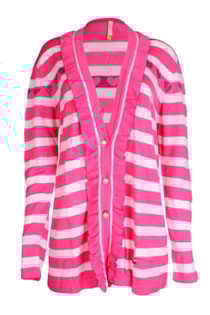 Tricot shirt with frills