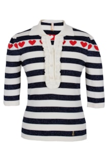 Camisola de tricot com botões