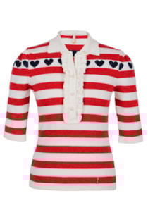Camisola de tricot com botões