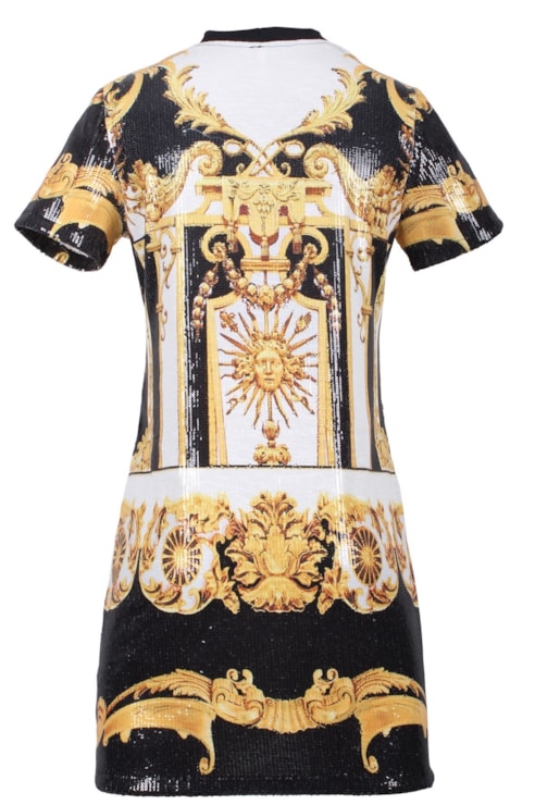 Vestido lantejoulas curto