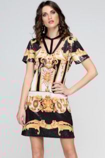 Vestido lantejoulas curto