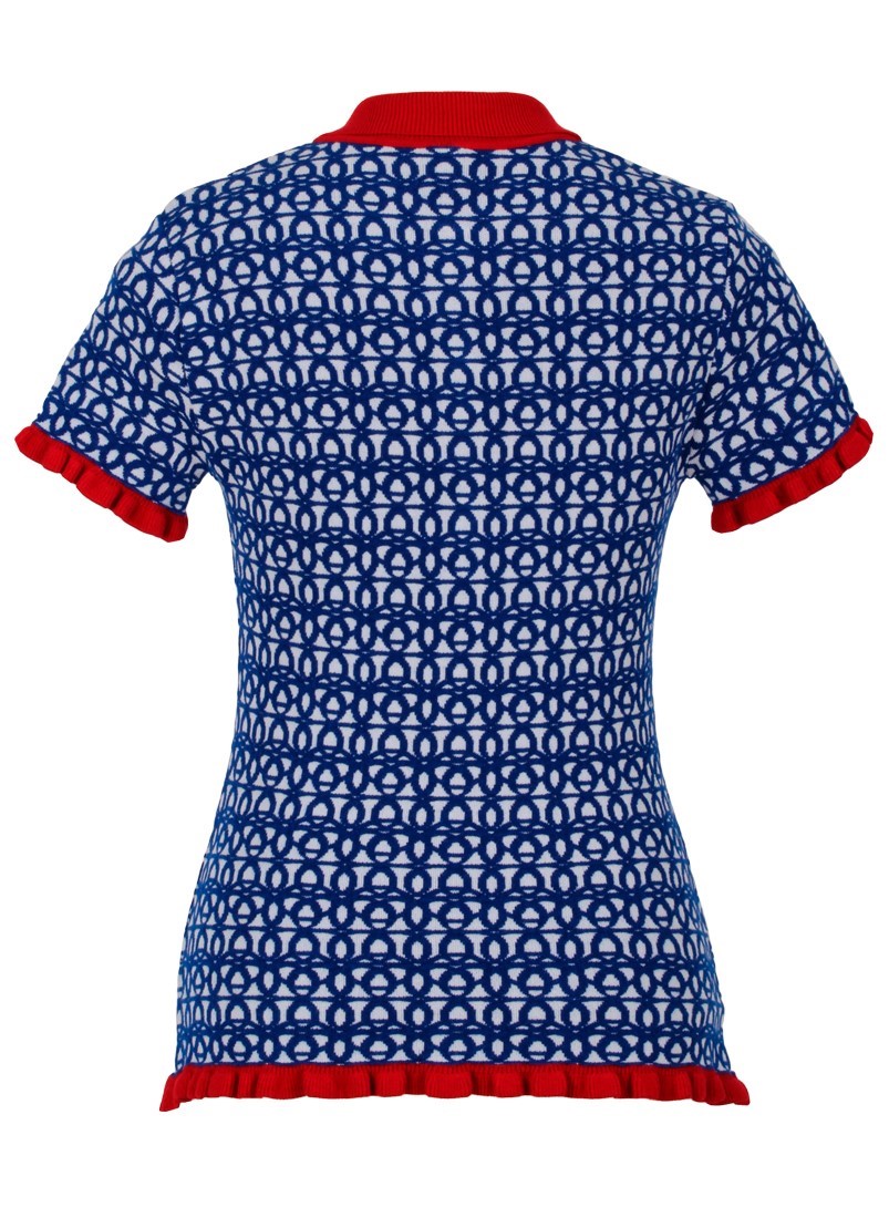 Camisola polo de tricot