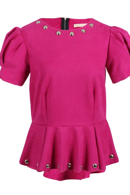 Blusa com folhos 