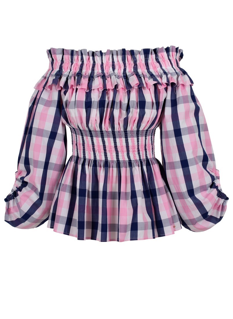 Blusa com ombros descobertos