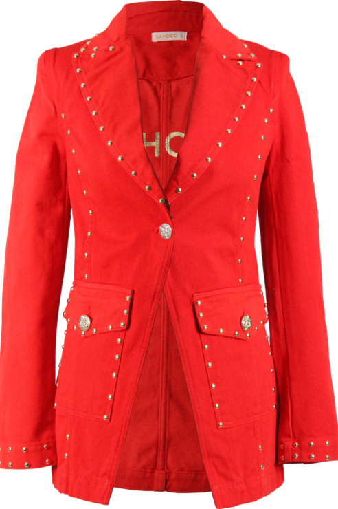 Blazer with studs