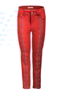 Calças skinny com tachas