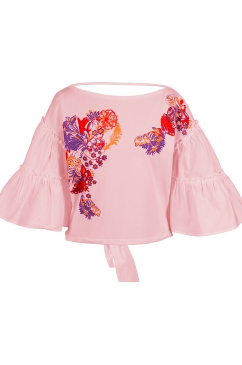 Camisola com manga abalonada