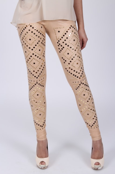 Studded leggings