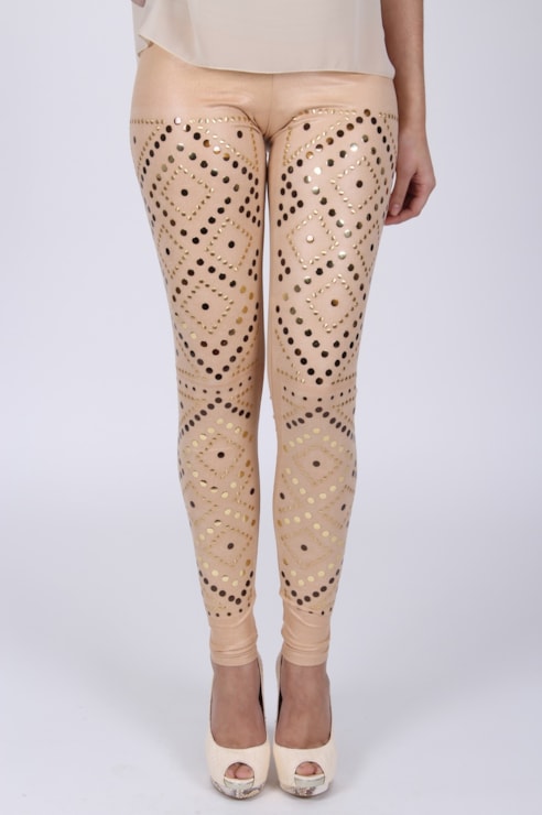 Studded leggings