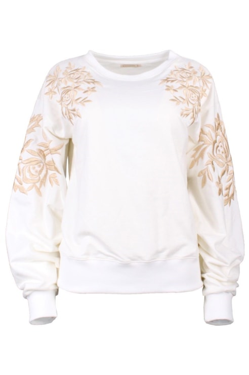 Camisola com detalhes bordados