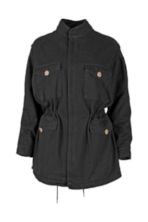 Casaco parka com detalhes