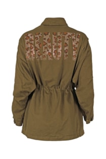 Casaco parka com detalhes