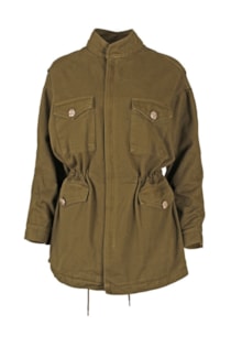 Casaco parka com detalhes