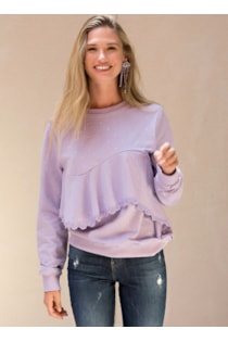 Camisola com folhos