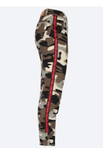 Calças estampado de camuflagem