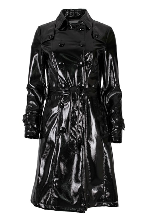 Trench Coat Efeito Impermeável