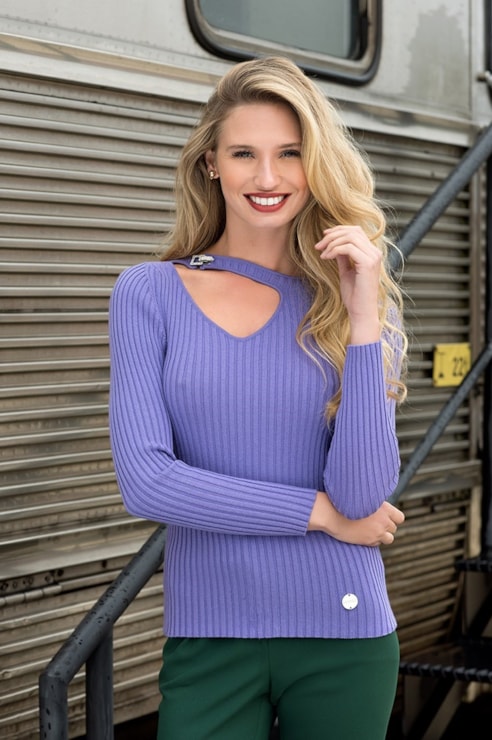 Fluted blouse