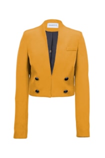 Blazer curto com botões
