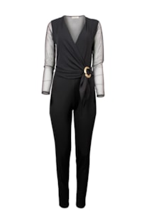 long jumpsuit with buckle
